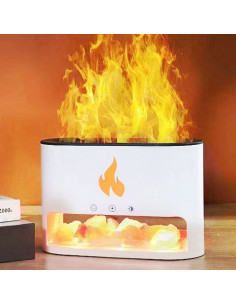 Diffuseur d'huiles Essentielles & Lampe en Cristal de Sel Himalaya 2