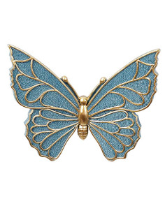 Déco Murale Papillon Bleu et Doré