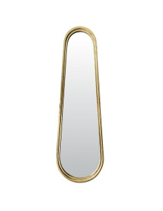 Déco Murale Miroir Lina Metal Doré Long