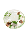 Bougeoir Dreamlight Orchidée Floral Verre - centre de table mariage
